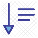 Sort Down List Order Icon