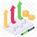 Arrows Graph Business Data Business Growth Icon