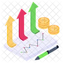 Arrows Graph  Icon