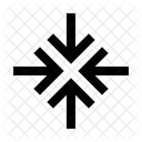 Arrows In Minimize Collapse Icon