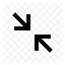 Arrows In Simple Minimize Collapse Icon