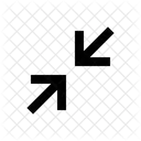 Arrows In Simple Minimize Collapse Icon