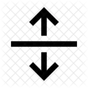 Arrows Out Line Horizontal Split Open Icon