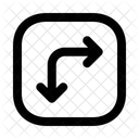 Arrows Right Down Squarearrow Navigation Navigate Icon