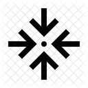 Arrows To Circle Minimize Collapse Icon