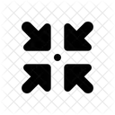 Arrows To Circle Minimize Collapse Icon