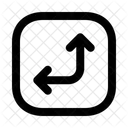 Arrows Up Left Squarearrow Navigation Navigate Icon