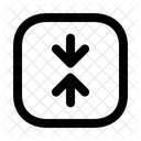 Arrows Vertical Minimize Square Arrow Navigation Navigate Icon