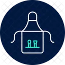 Art Apron Neon Glow Icon