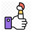 Art Brush  Symbol