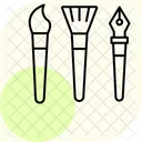 Art Brushes Minimal Outline Icon