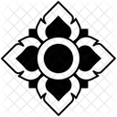 Thai Pattern Flower Icon