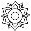 Thai Pattern Flower Icon