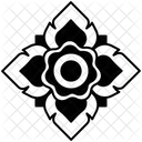 Thai Pattern Flower Icon