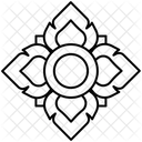 Thai Pattern Flower Icon