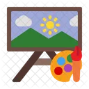 Canvas Painting Palette Icon