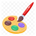 Colour Palette Art Palette Colour Mixer Icon