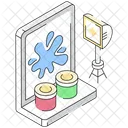 Art Studio Studio Light Painting Icon