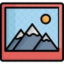 Art Work Designing Hill Station Icône