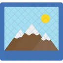 Art Work Designing Hill Station Icône