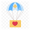Artboard Copy Parachute Delivery Icon