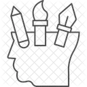 Arte Conceptual De Borde Fino Icono
