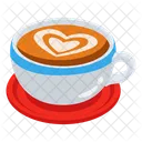 Arte Latte Cafe Taza Icono