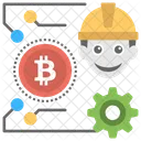 Artesanía bitcoin  Icono