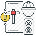 Artesanía bitcoin  Icono