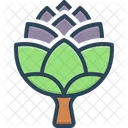 Artichoke Flower Buds Green Icon