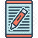 Article Writing Document Icon
