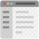Article En Ligne Blog Tableau De Bord Web Icon