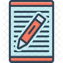Article Writing Document Icon