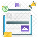 Article Marketing Article Advertisement Article Publicity Icône