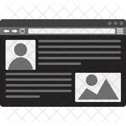 Article Web Design  Icon