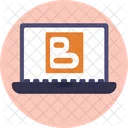 Article Website Content Writing Laptop Icon