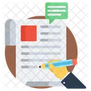 Article Writing Content Writing Blog Writing Icon
