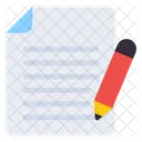 Article Writing Blogging Page Writing Icon