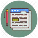 Article Writing Content Writing Blog Writing Icon