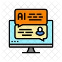 Artificial Chat Bot Icon