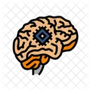 Artificial Brain Implant Icon