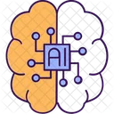 Artificial Cyber Intelligence Icon