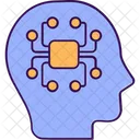 Artificial Brain Artificial Cyber Icon