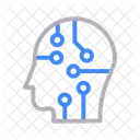 Mind Head Artificial Icon