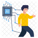 Artificial Human Artificial Person Artificial Man Icon