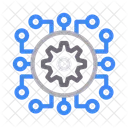 Cogwheel Artificial Intelligence Icon