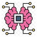 Artificial Intelligence Brain Processor Icon