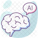 Artificial Intelligence Brain Robotics Icon