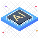 Artificial Intelligence Microprocessor Microchip Icon