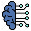 Artificial intelligence brain  Icon